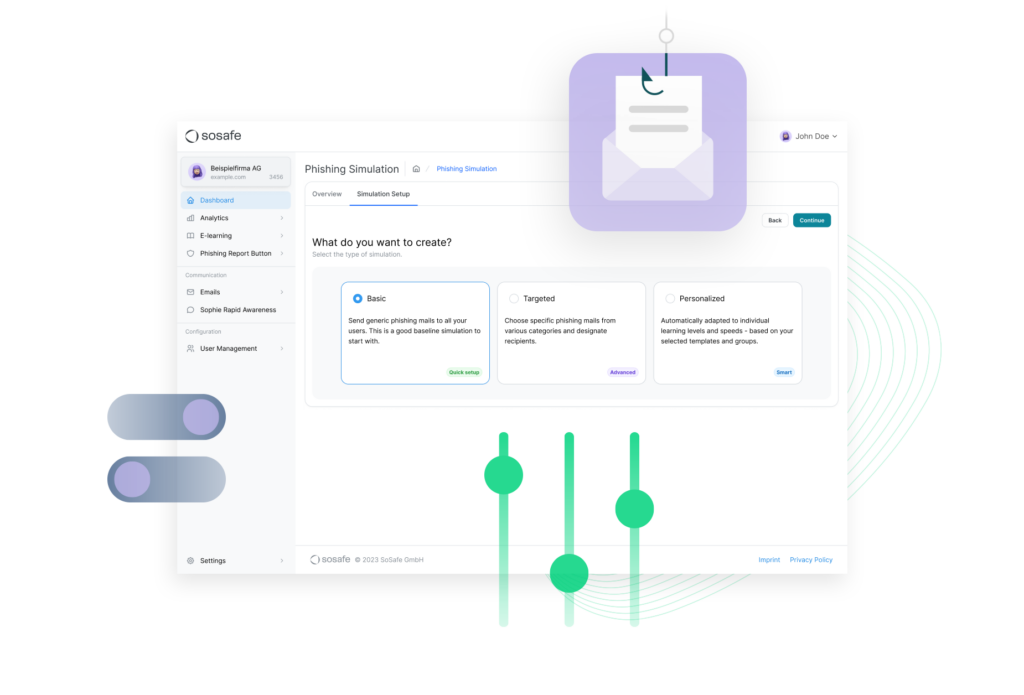 Human risk management - the next level of cyber security 5 Phishing simulation