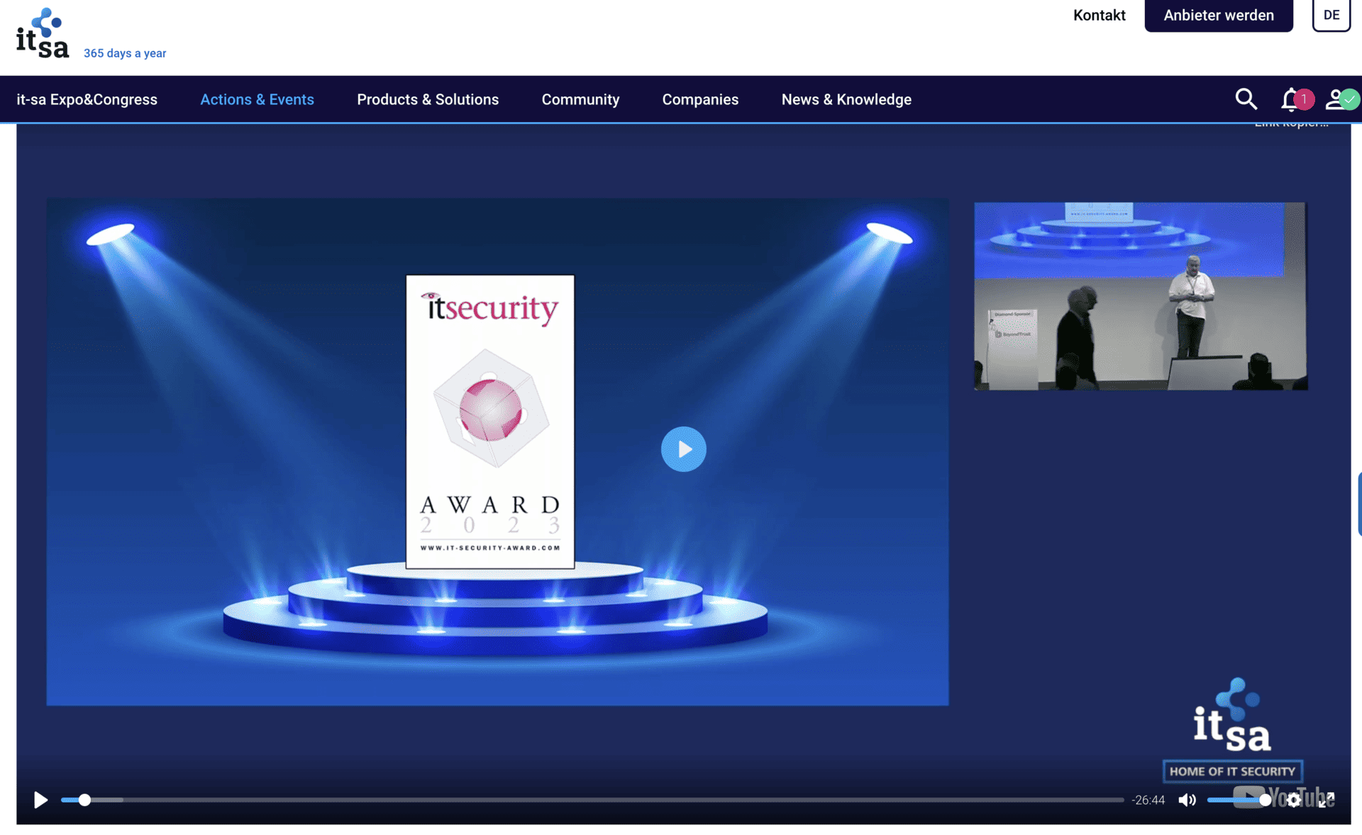 Award of the it security Aeard 2023