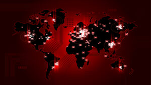 Hacker world map